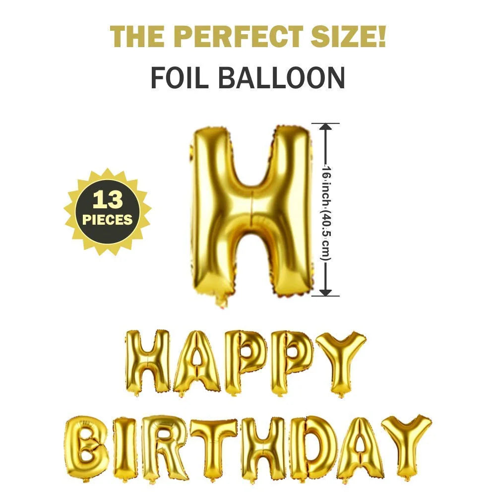 HAPPY BIRTHDAY FOIL BALLOONS SET