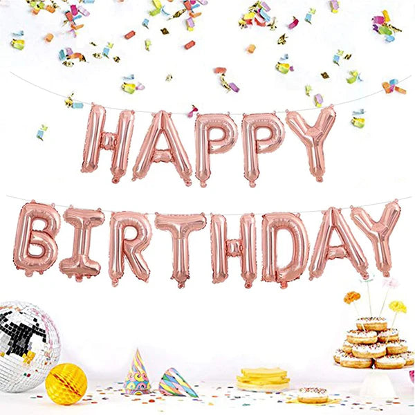 HAPPY BIRTHDAY FOIL BALLOONS SET