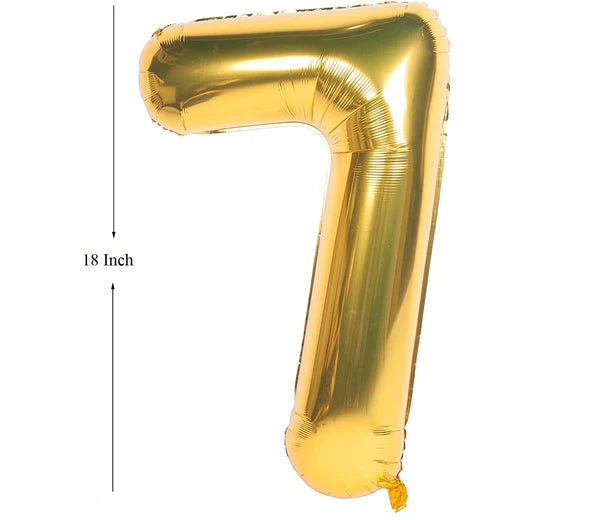 Number Foil 16"-18" Golden