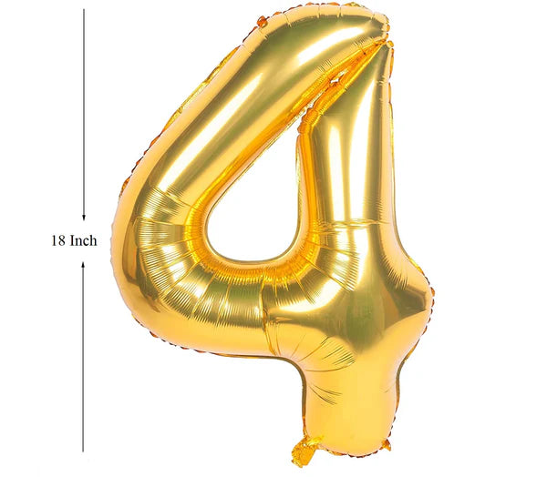 Number Foil 16"-18" Golden