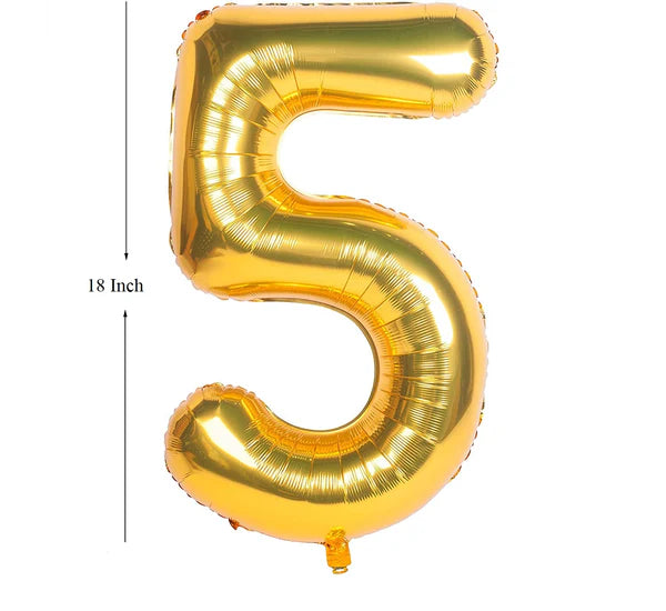 Number Foil 16"-18" Golden