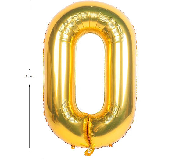 Number Foil 16"-18" Golden