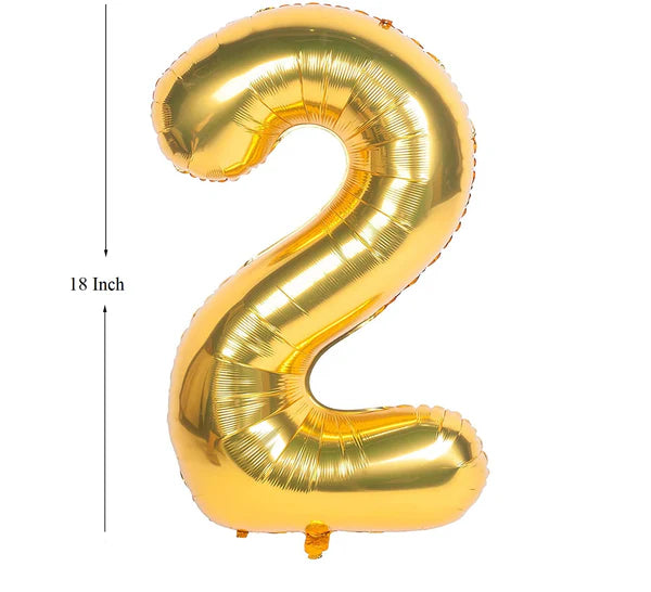 Number Foil 16"-18" Golden