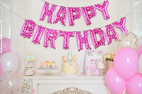 HAPPY BIRTHDAY FOIL BALLOONS SET