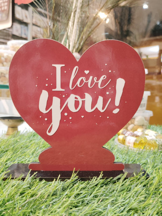 I Love You MDF Standee – A Heartfelt Gift for Someone Special