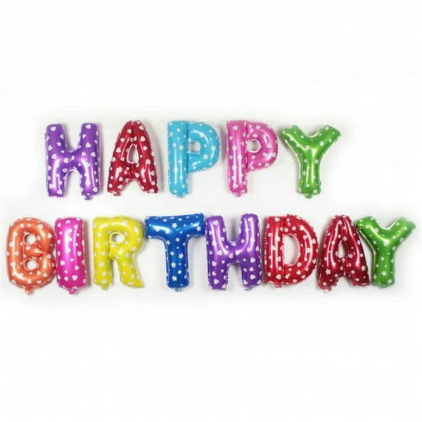 HAPPY BIRTHDAY FOIL BALLOONS SET