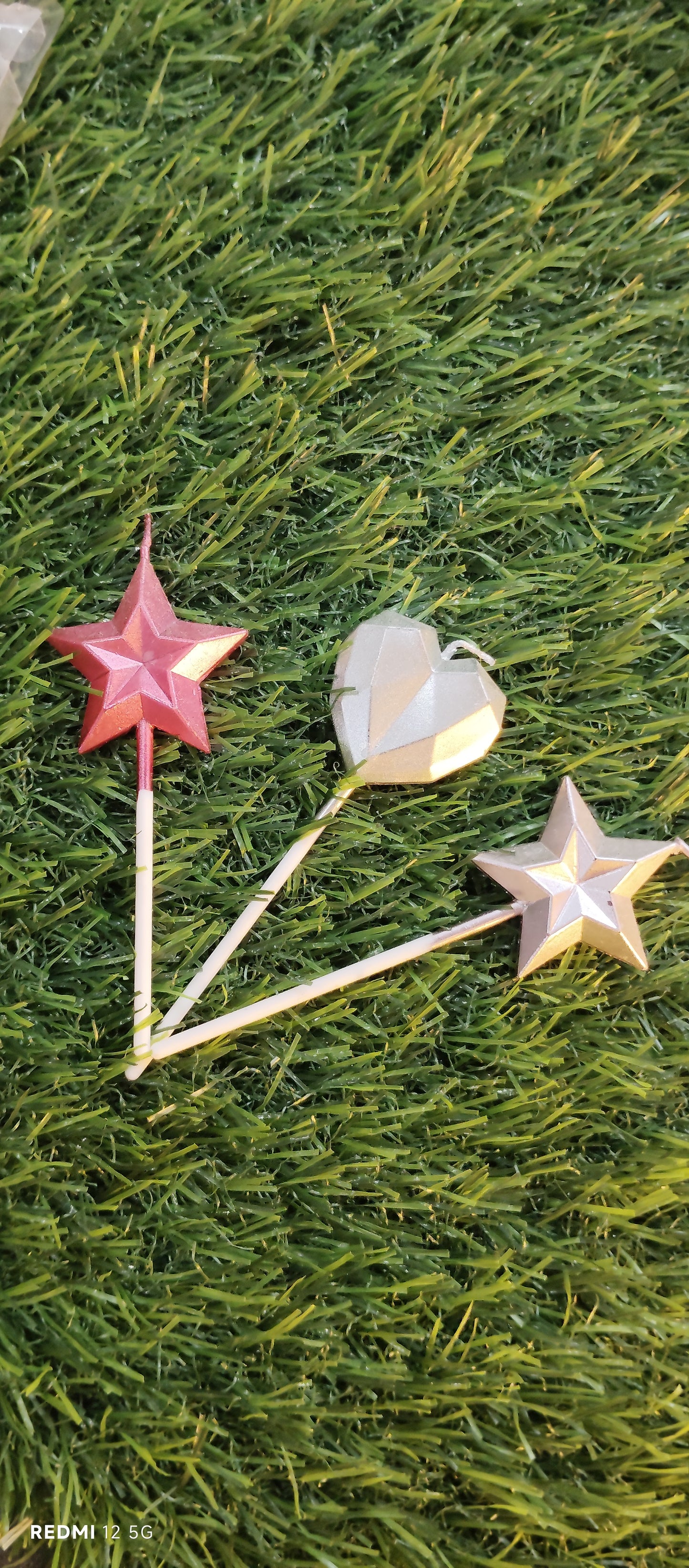 Star and Heart Candle (Set of 3)