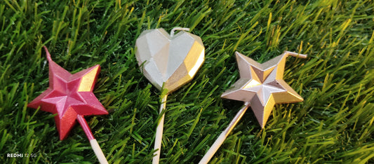Star and Heart Candle (Set of 3)
