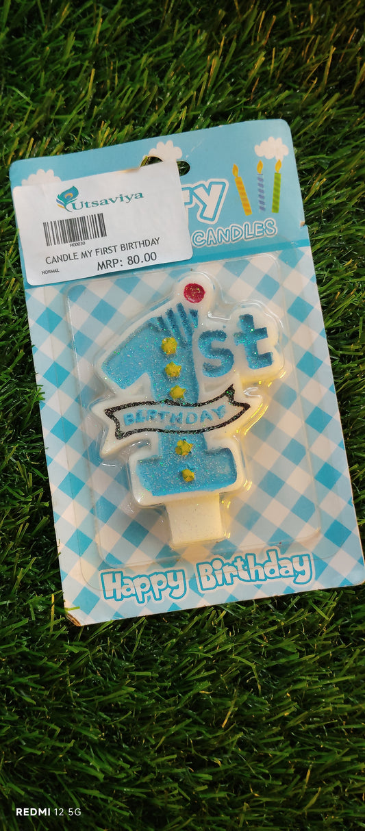 My First Birthday Candle